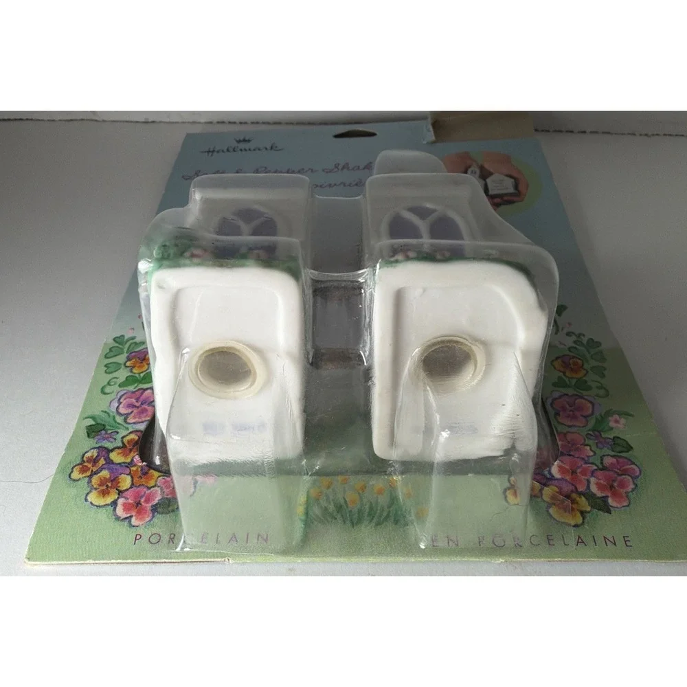 Vintage Church Rectory Steeple Hallmark Village Novelty Salt and Pepper Shakers